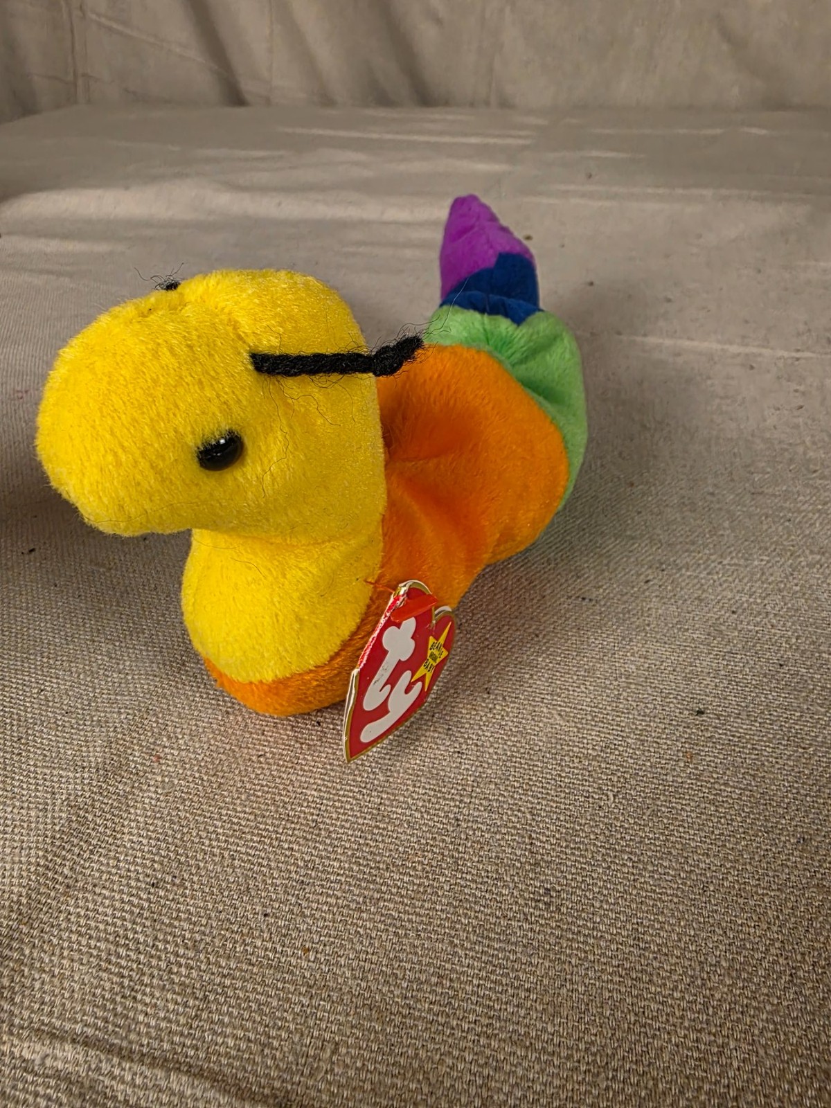 TY Beanie Baby Inch The Inchworm Vintage Plush Toy 1995