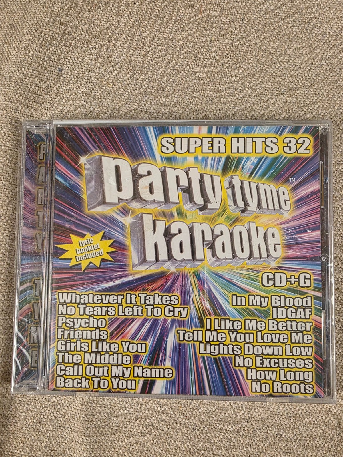 Party Tyme Karaoke Super Hits 32 CD+G Karaoke Disc New