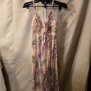 Jaclyn Smith Paisley Maxi Dress Women Medium Sleeveless