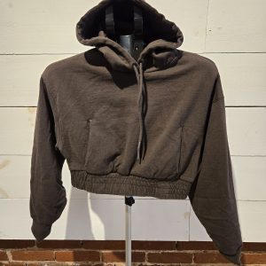 Arizona Jean Co. Women’s Cropped Hoodie – Brown – Size Small