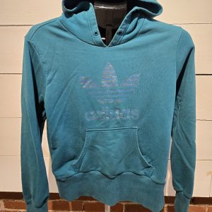Adidas Women’s Hoodie – Size Large – Teal Blue – Trefoil Logo