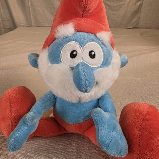 Nanco The Smurfs Papa Smurf Plush Toy 2023 Blue Red 12 Inch