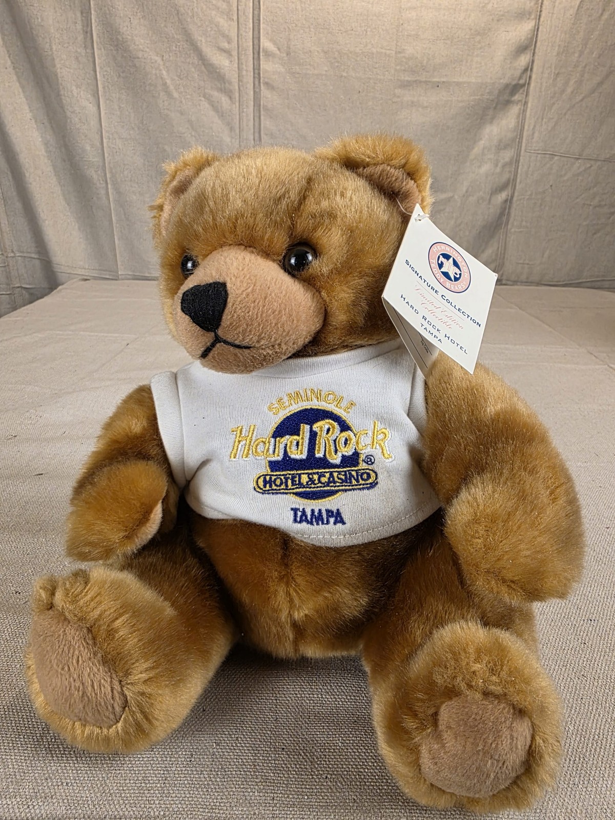 Harrington Teddy Bear Hard Rock Hotel Tampa Plush Toy 2005 Used