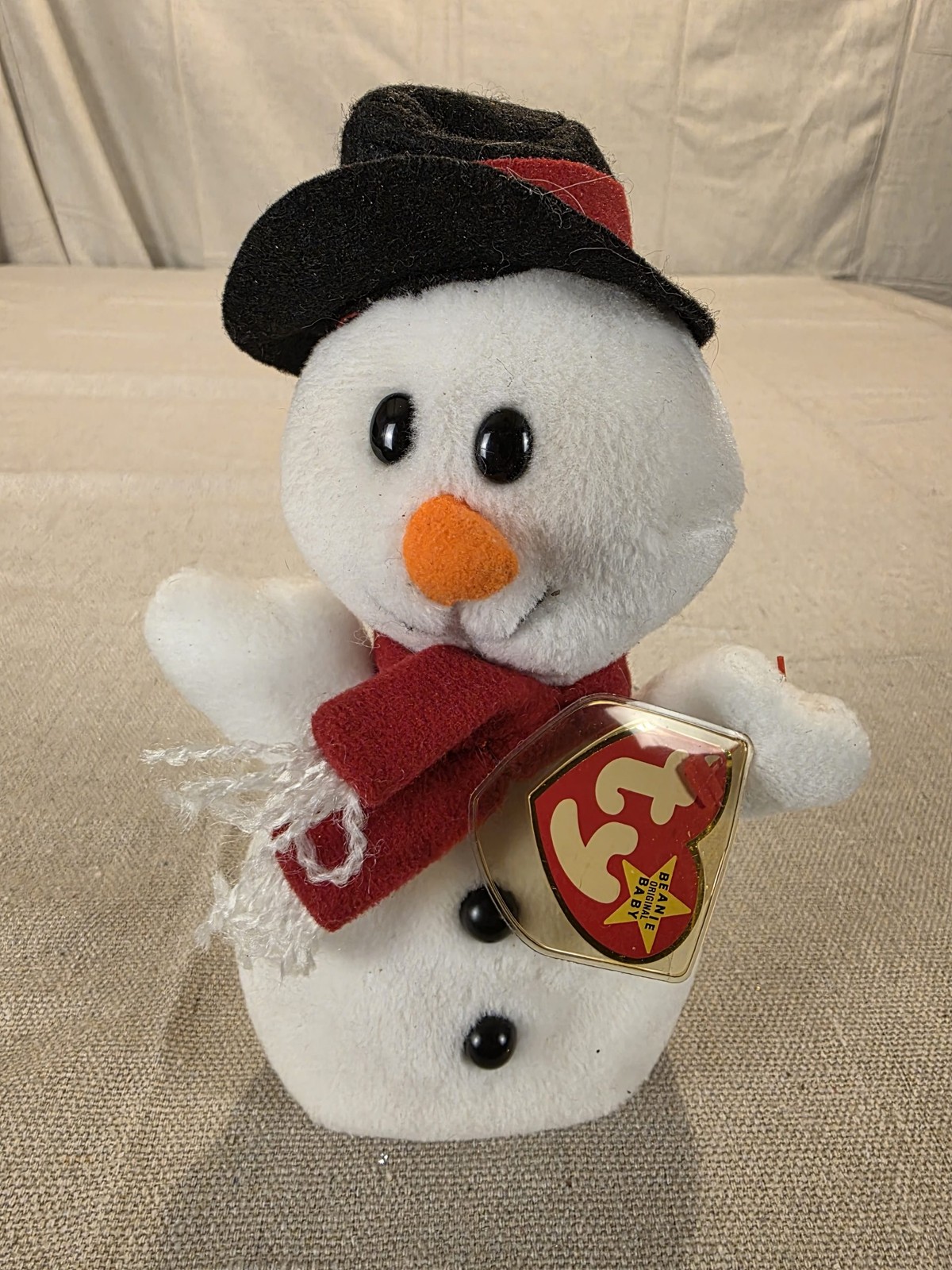 Ty Beanie Babies Snowball Snowman Plush Toy Vintage