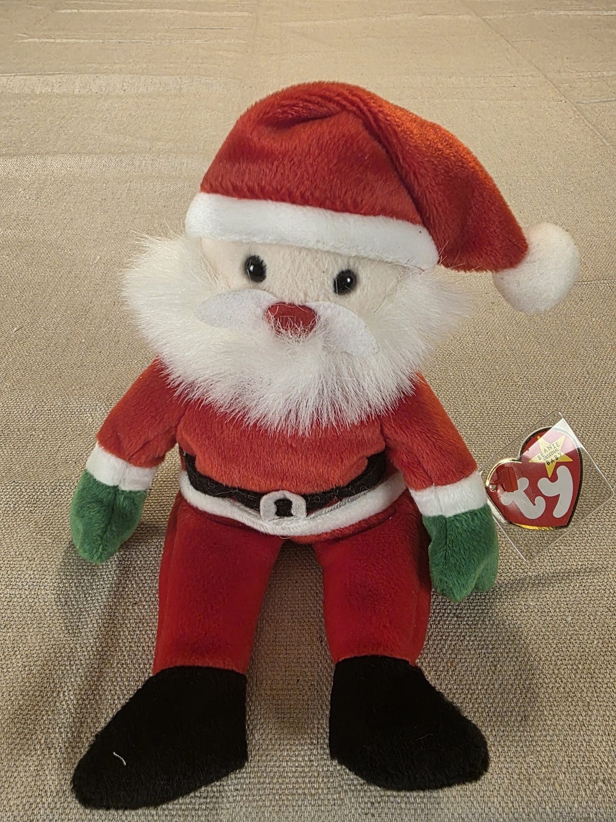 Ty Beanie Babies Santa Plush Toy Christmas Holiday Collectible