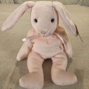 Ty Beanie Babies Hoppity Pink Bunny Plush Toy Vintage 1996