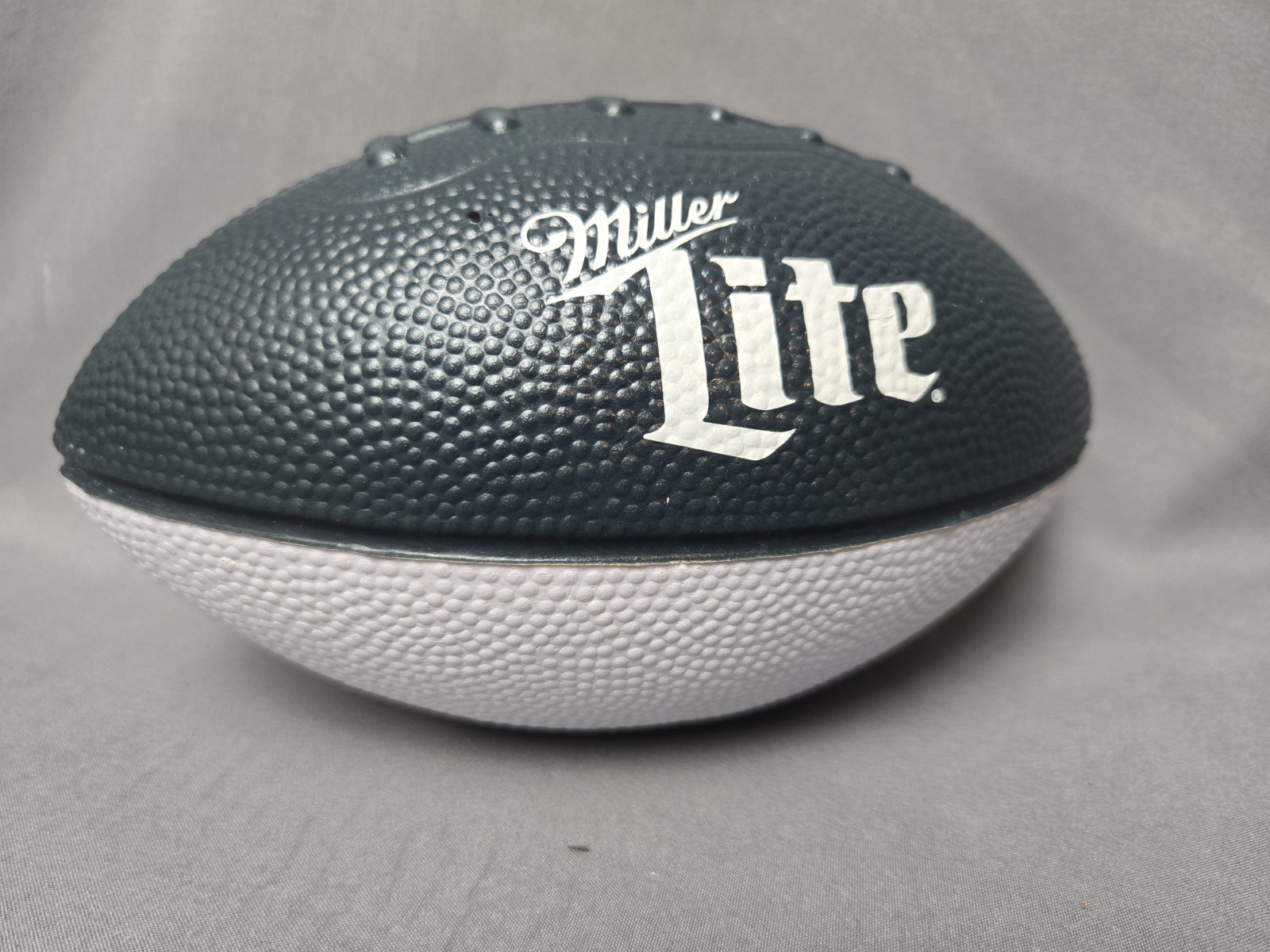 Miller Lite Football Advertising Foam Blue White Soft Toy Ball Or Display NEW