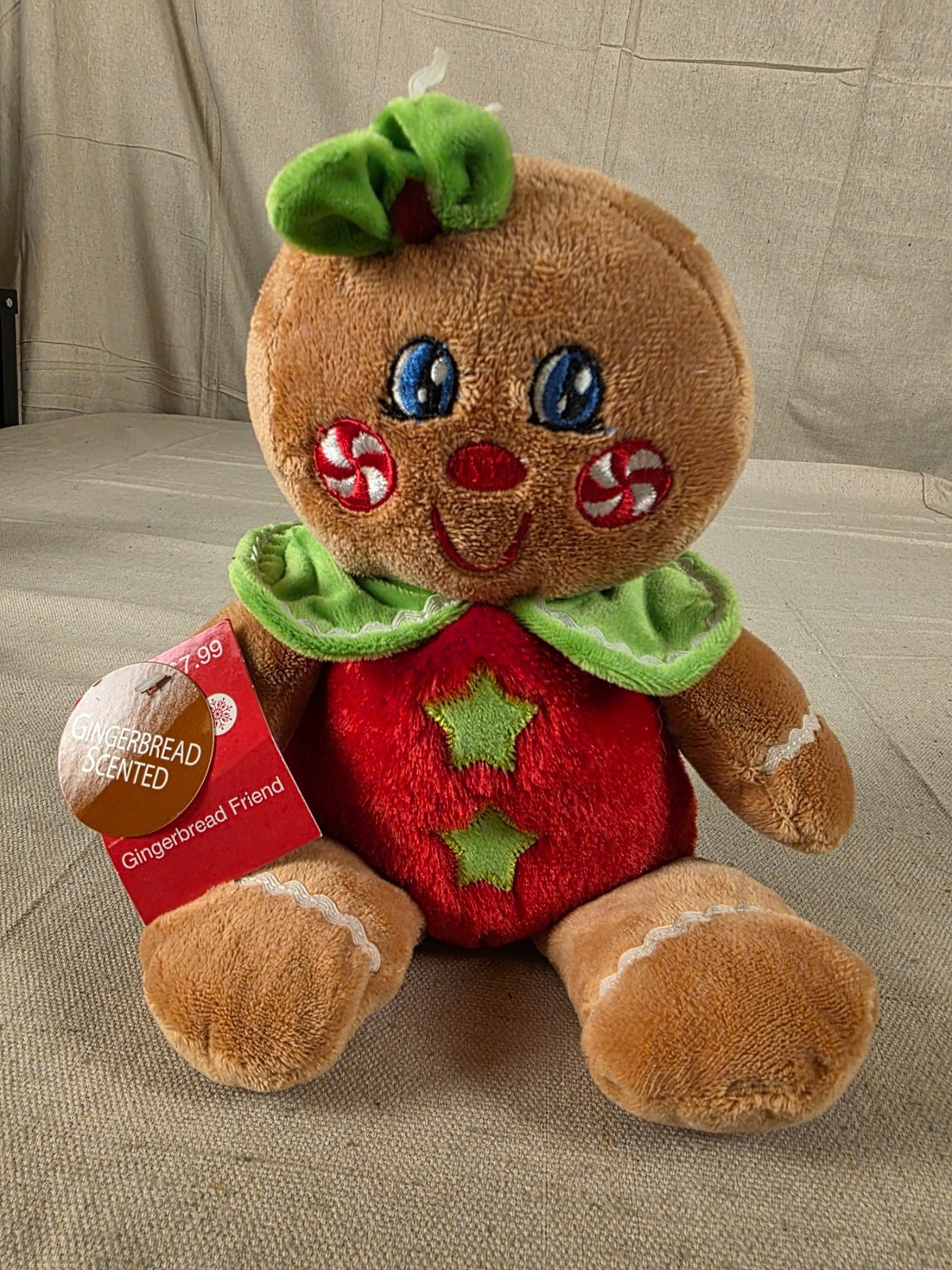 Dan Dee Gingerbread Friend Plush Toy 13 Inch Christmas Holiday Decor