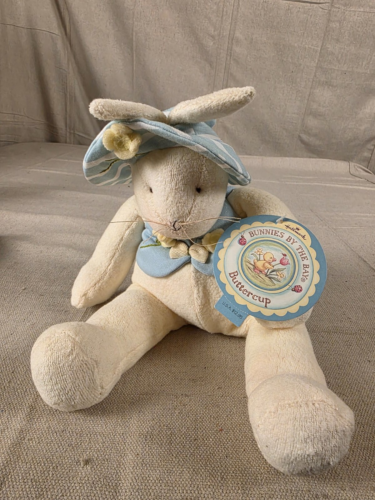 Hallmark Bunnies By The Bay Buttercup Bunny Plush 2003 Vintage