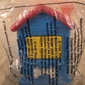 1998 Fisher Price McDonald's Happy Meal Under-3 Toy Dog in Doghouse NEW