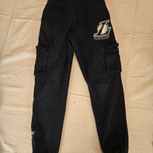 NBA Los Angeles Lakers Cargo Sweatpants Boys Size 11-12 Black