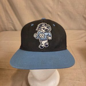 Zephyr UNC North Carolina Tar Heels Snapback Hat Black Blue Vintage