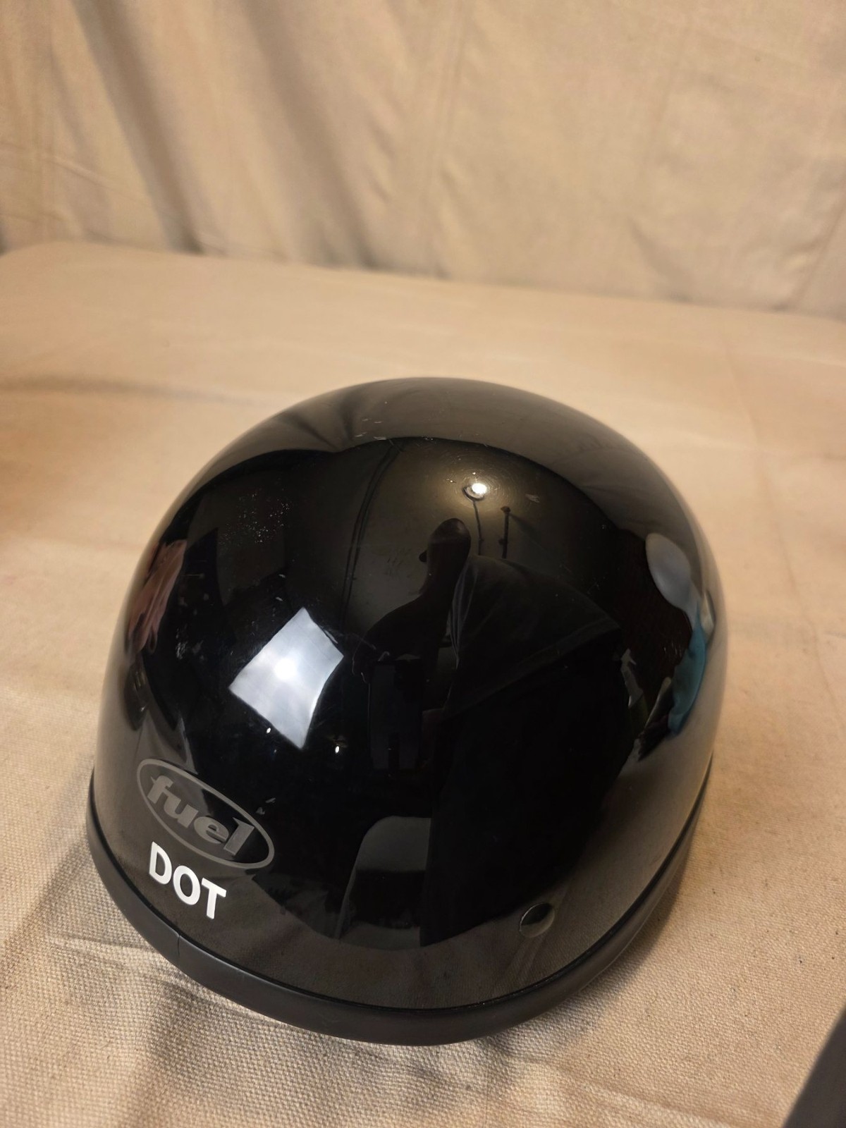 Fuel Half Helmet Motorcycle DOT Cruiser XL Black