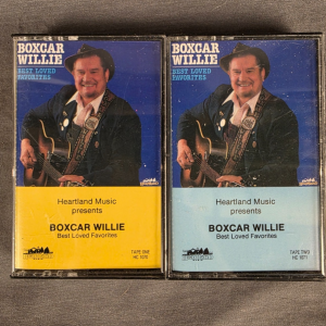 Boxcar Willie Best Loved Favorites Cassette Tapes 1 & 2 (1988, Heartland Music)