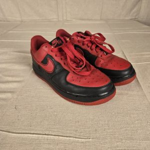 Nike Air Force XXV Youth Size 7 Red Black Sneakers 314192-661 USED