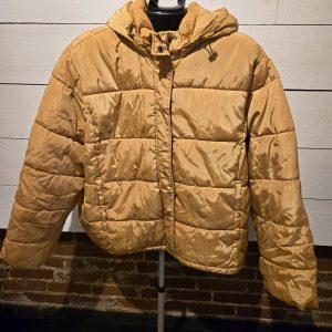 Arizona Jean Co. Puffer Jacket – Women’s XXXL – Gold/Yellow – Hooded – Warm...