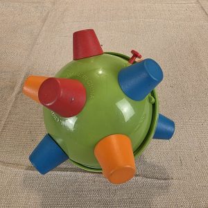 Bumble Ball Vibrating Bouncing Sensory Toy Green Vintage Used