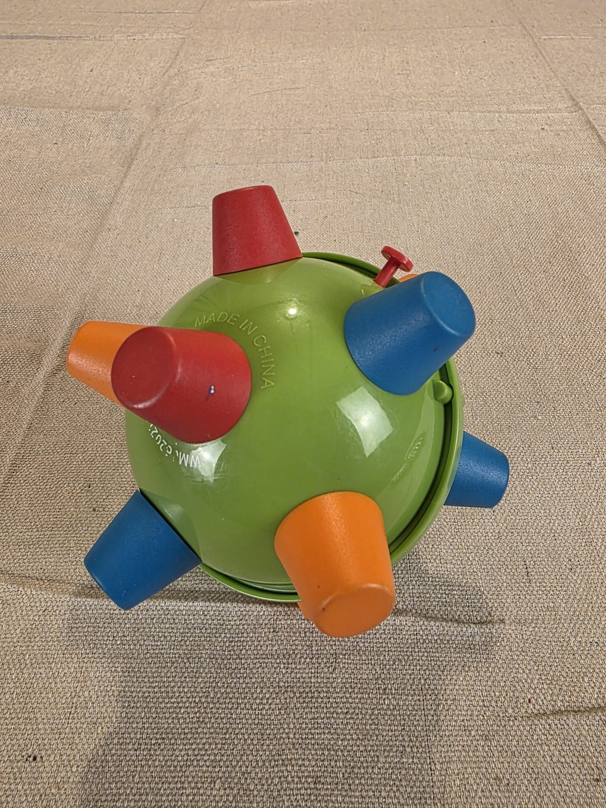 Bumble Ball Vibrating Bouncing Sensory Toy Green Vintage Used