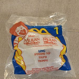 1998 McDonald's Disney Mulan Ling Spinning Top Happy Meal Toy NEW