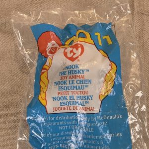 1999 McDonald's TY Teenie Beanie Baby #11 Nook The Husky NEW