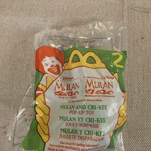 1998 McDonald's Happy Meal Toy Disney Mulan & Cri-Kee Pop-up Toy #2 NEW