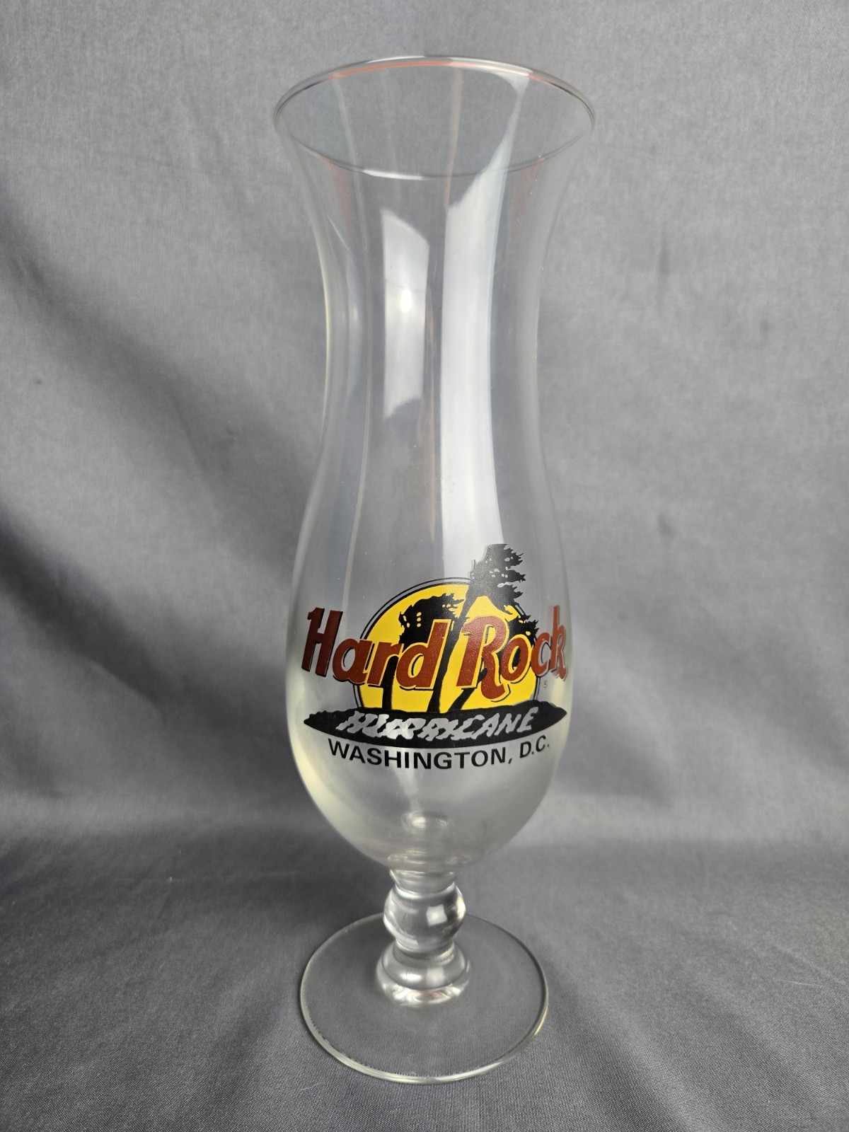 Hard Rock Cafe Hurricane Cocktail Glass WASHINGTON D.C.