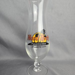 Vintage Hard Rock Cafe Atlantic City NJ Hurricane Drink Glass