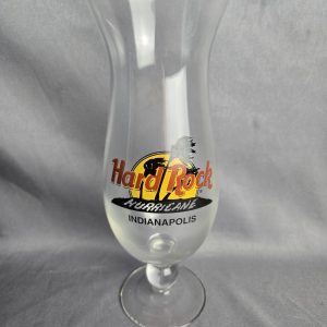 Hard Rock Cafe Indianapolis Hurricane Mixed Cocktail Drink Glass