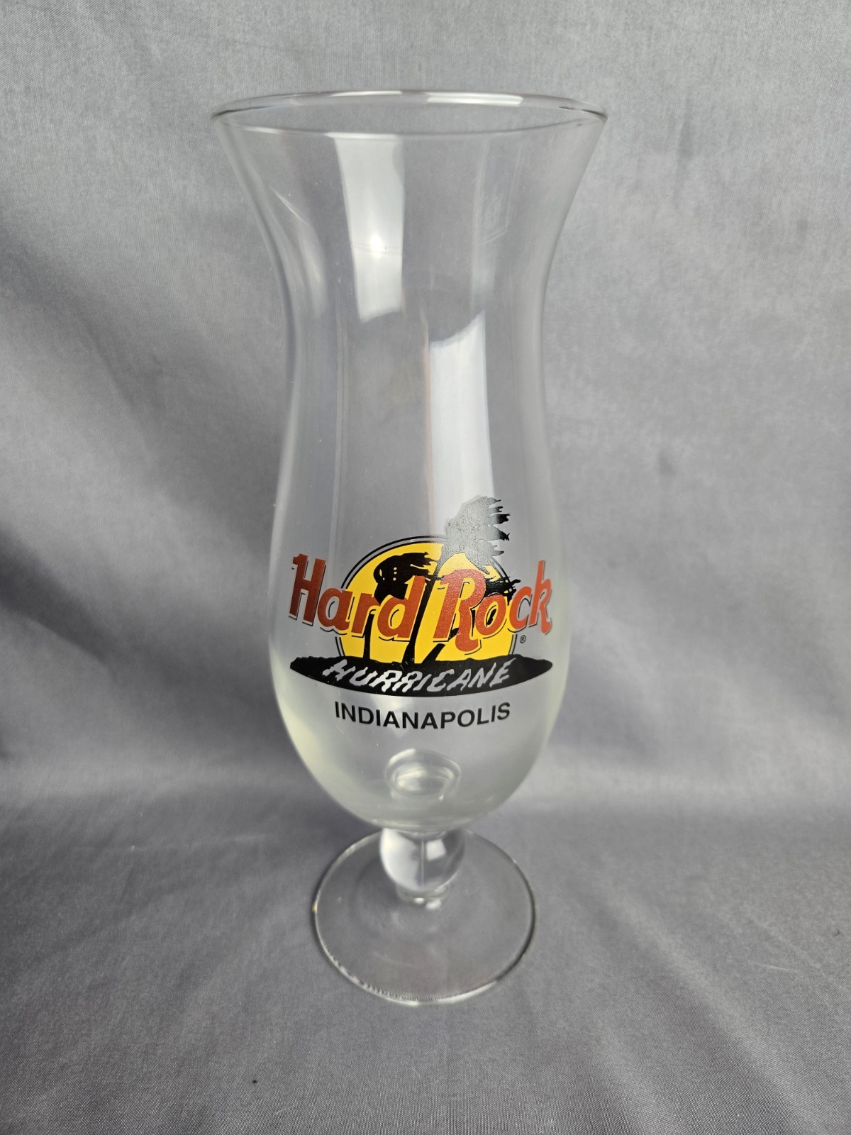 Hard Rock Cafe Indianapolis Hurricane Mixed Cocktail Drink Glass