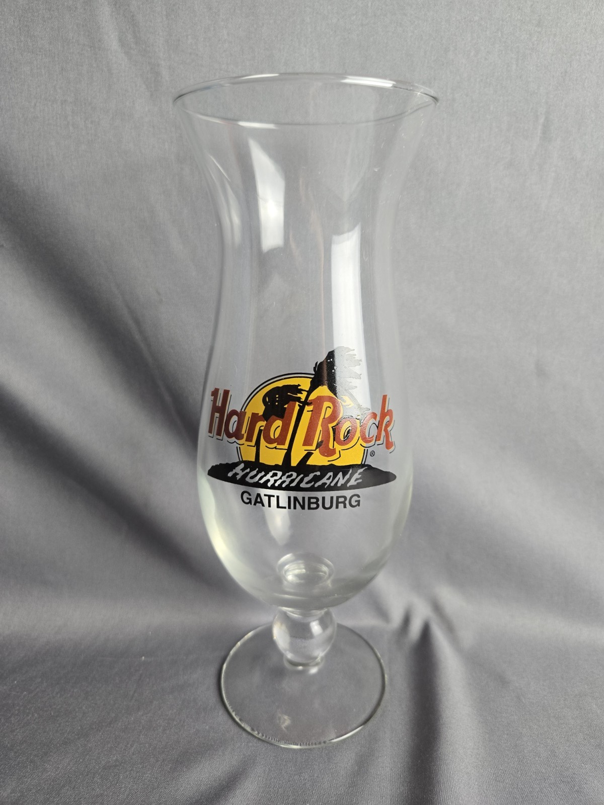 HARD ROCK CAFE Hurricane Glass GATLINBURG TN 9.25"