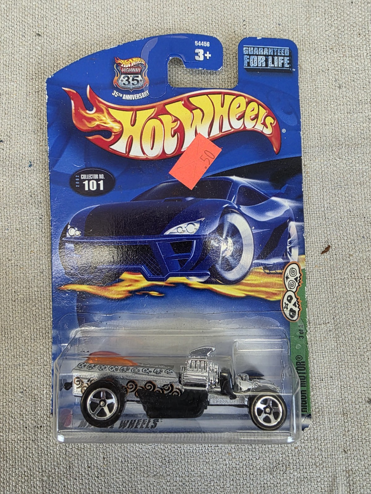 Hot Wheels 2002 White Rigor Motor 3/4 No.101 54456 Malaysia