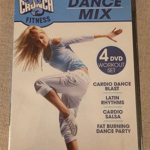 Crunch Fitness Dance Mix 4 DVD Workout Set Cardio Salsa Latin Rhythms