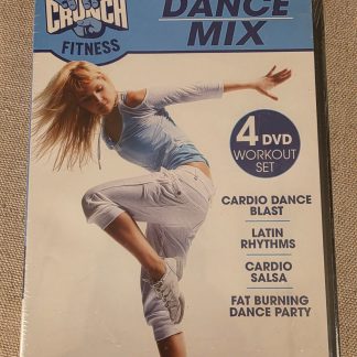 Crunch Fitness Dance Mix 4 DVD Workout Set Cardio Salsa Latin Rhythms