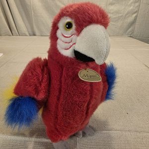 Miyoni by Aurora Macaw Parrot Plush Stuffed Animal Toy 9" Used