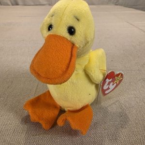 Ty Beanie Babies Quackers The Duck Plush Toy 1993 NEW