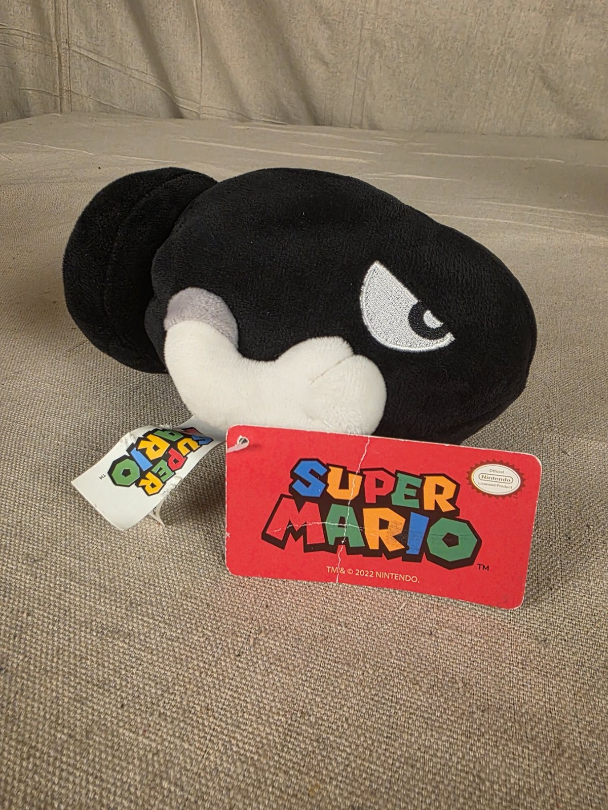 Super Mario Bullet Bill Plush Toy 6" Nintendo 2022 Official Licensed