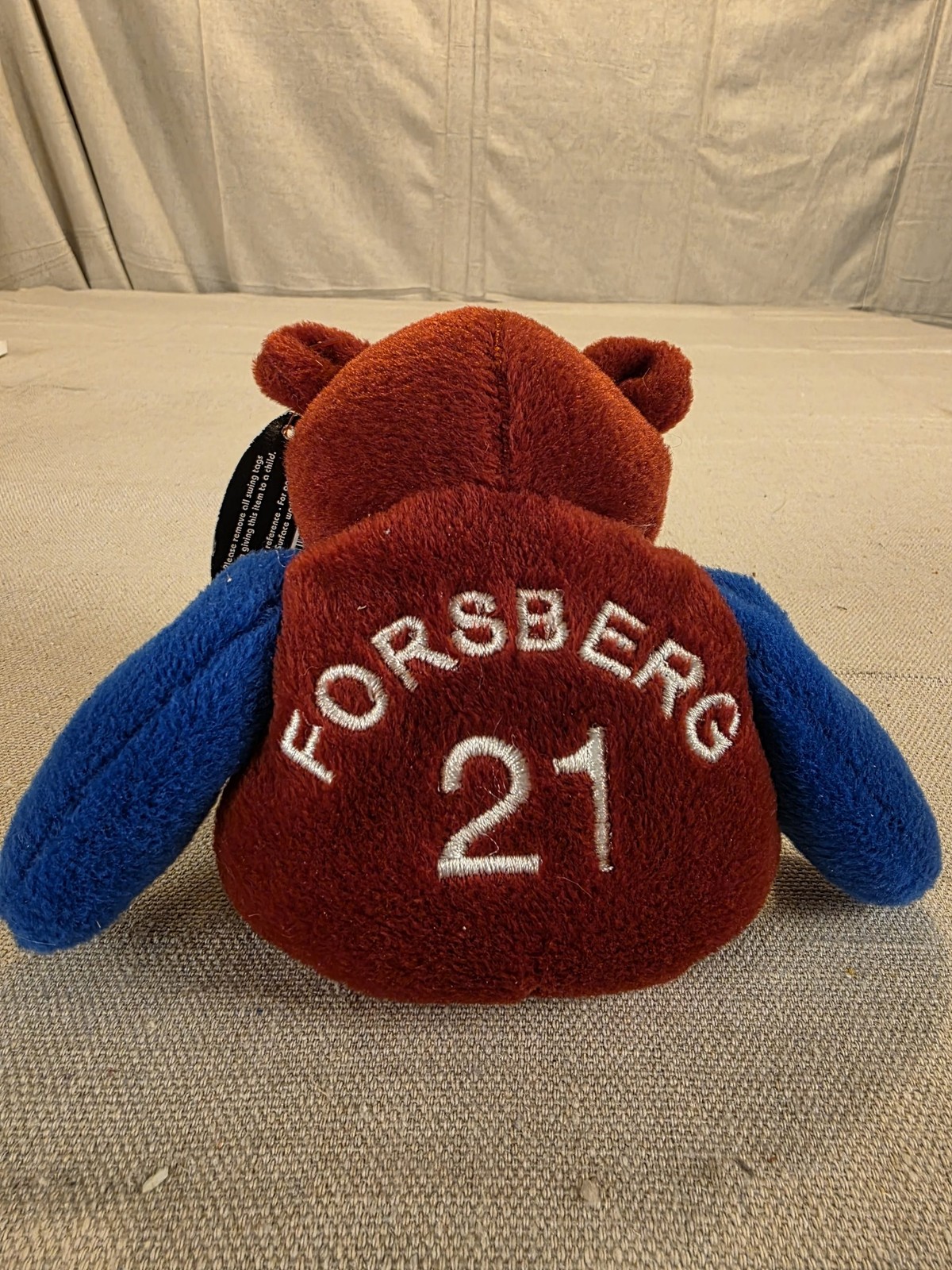 Salvino's Bamm Beanos Peter Forsberg #21 Plush Bear 1999 New with Tags