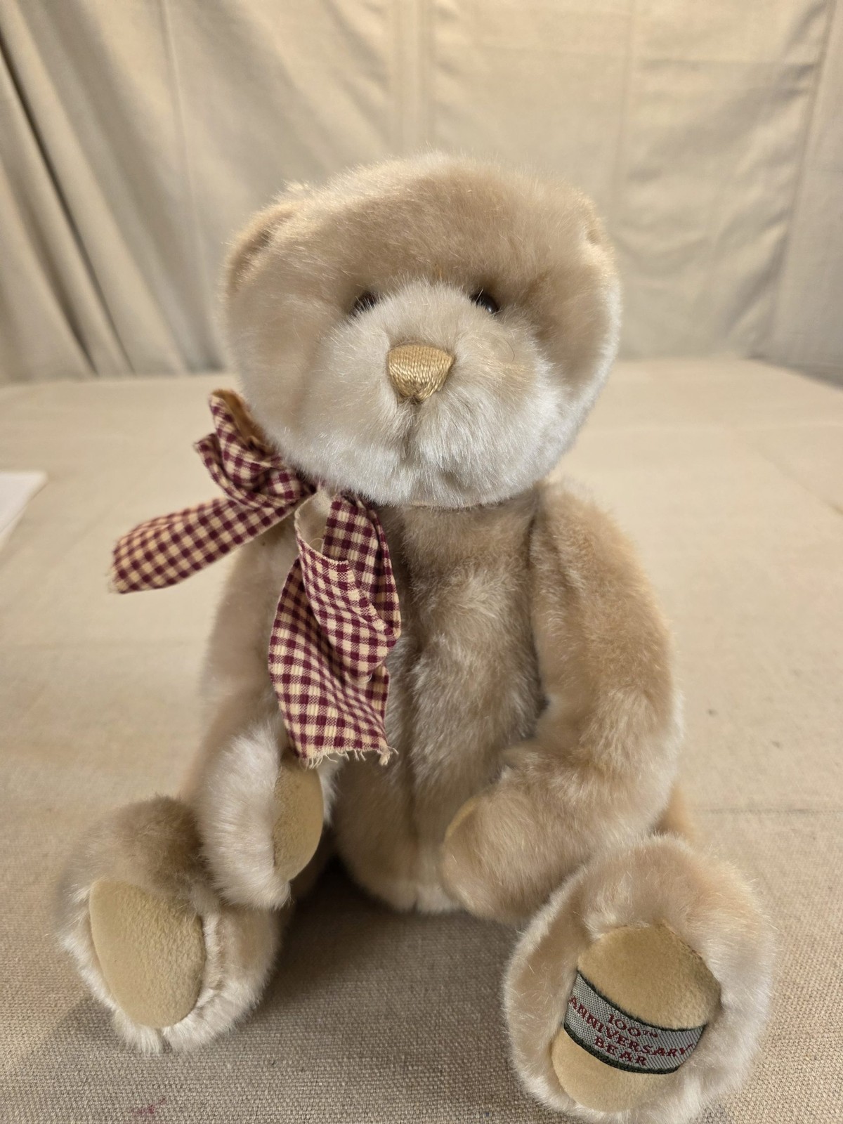 Vintage GUND 100th Anniversary Heads & Tales Jointed Teddy Bear 13" Plush