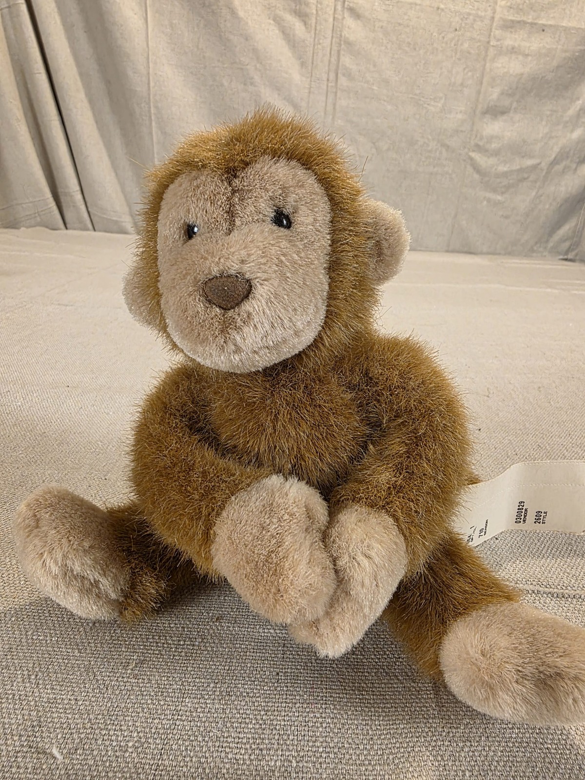 GUND Plush Monkey Stuffed Animal Brown Soft Toy New with Tags