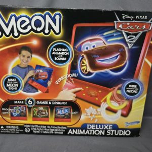 Disney Pixar Cars 2 Toy Meon Deluxe Animation Studio Picture Maker Neon Light Up