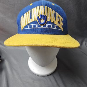 Vintage Milwaukee Brewers MLB Blue / Yellow Snapback  Cooperstown Collection