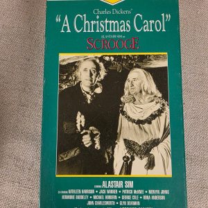 A Christmas Carol Charles Dickens Alastair Sim as Scrooge VHS 1951 Vintage