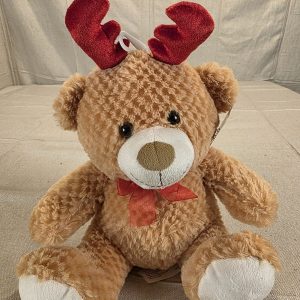 Hug & Luv Plush Reindeer Bear Christmas Stuffed Animal New