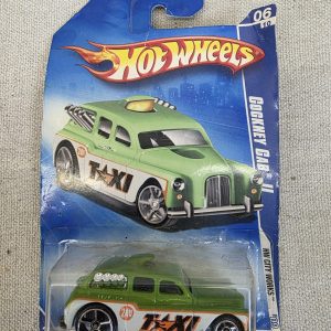 Hot Wheels Cockney Cab II #1 1 2 Green 2009 MOC