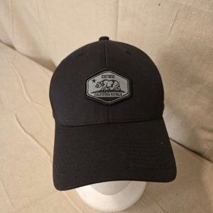 43SO Industrial California Republic Black Baseball Cap L-XL