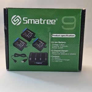 Smatree Replacement Batteries Compatible with G*Pro 10/9 Black 3-Pack