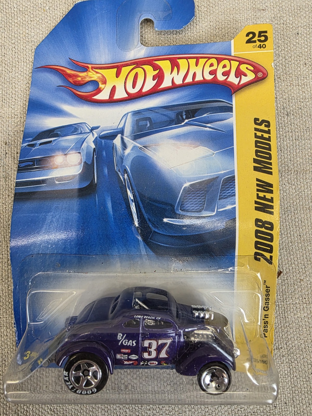 Hot Wheels 2008 New Models Pass'n Gasser Purple Ford Die-Cast Car