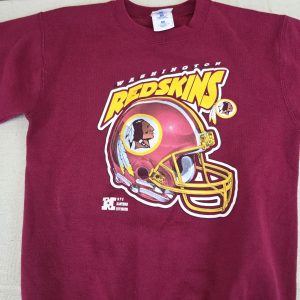 Vintage Washington RedskinsPro Player Helmet Sweatshirt Men’s Red