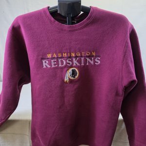 Washington Redskins Vintage Sweatshirt Crewneck Pro Player Embroidered Fleece M