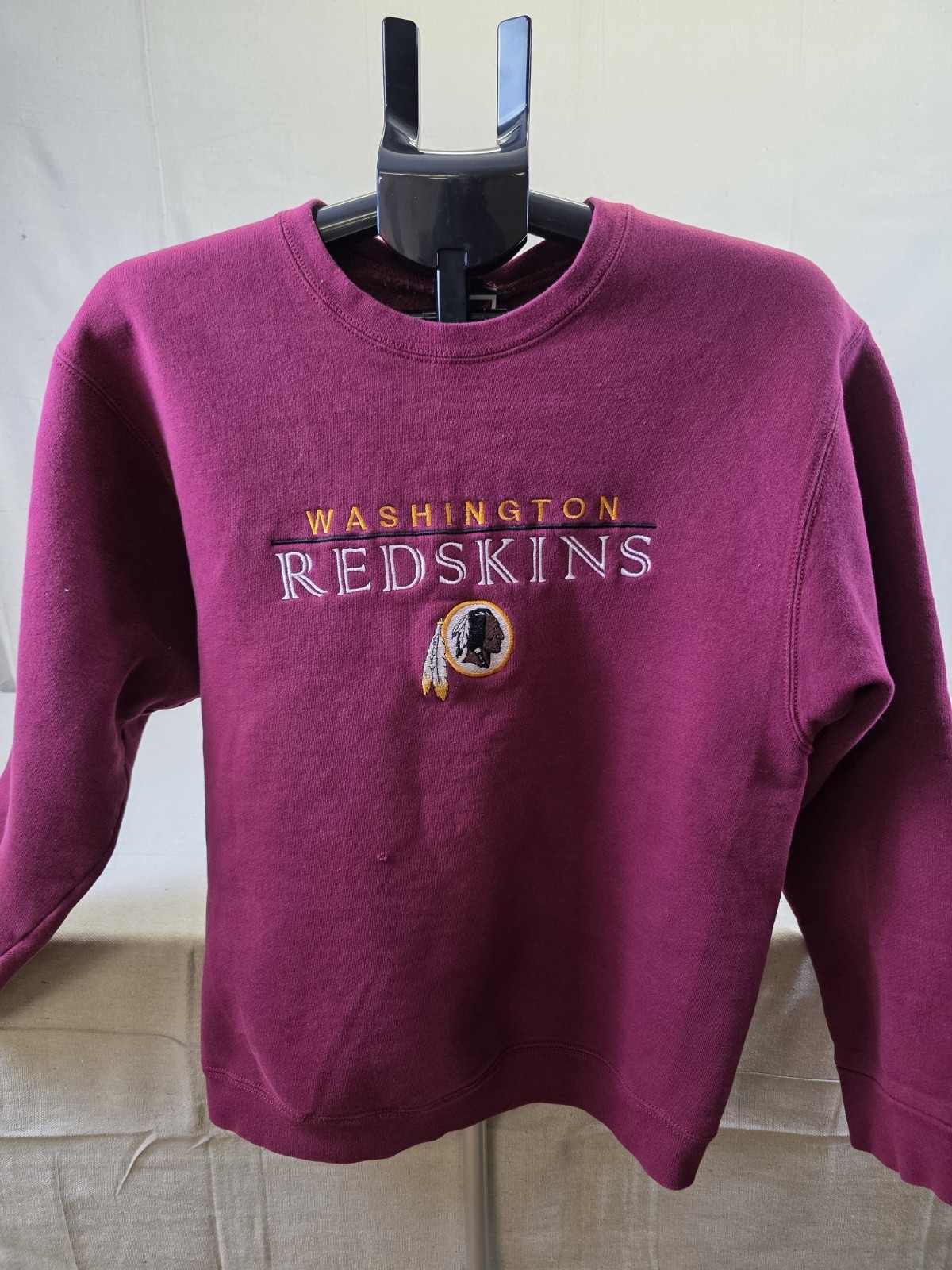 Washington Redskins Vintage Sweatshirt Crewneck Pro Player Embroidered Fleece M